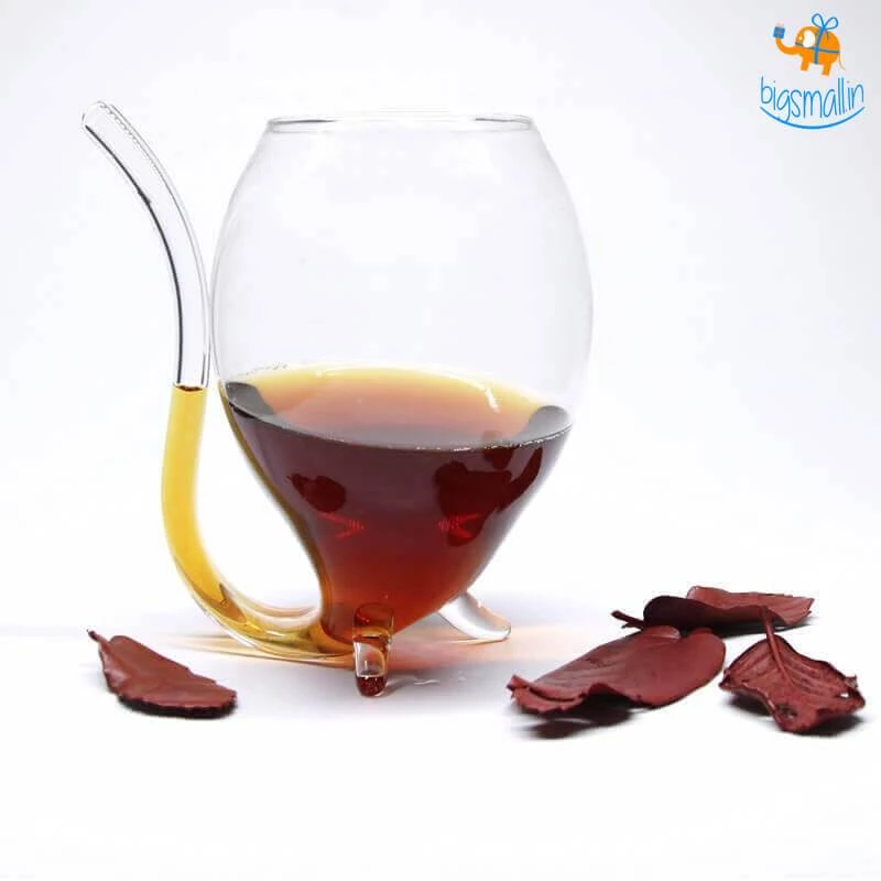 Devnow Wine Glass With Straw