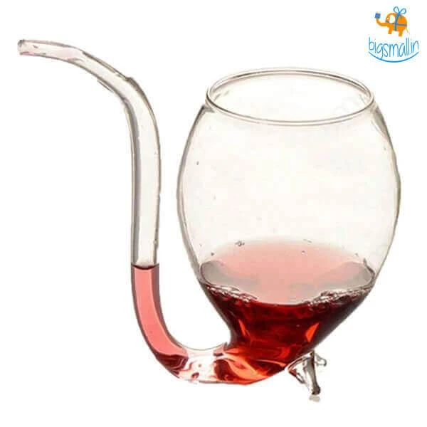 Devnow Wine Glass With Straw