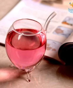 Devnow Wine Glass With Straw