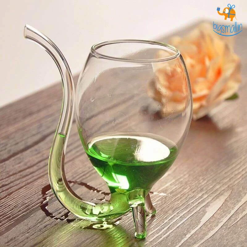 Devnow Wine Glass With Straw