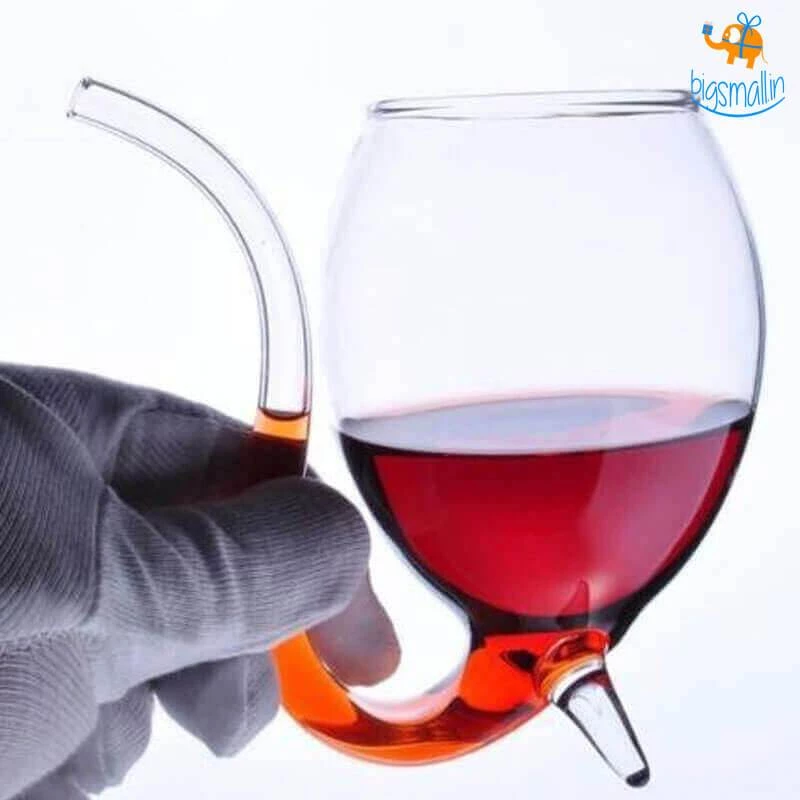 Devnow Wine Glass With Straw
