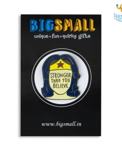 Bigsmall_piu Best Sellers Wonder Woman Metallic Lapel Pin