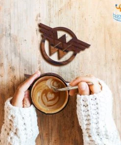 Bigsmall_cc Wonder Woman Wooden Coasters Corporate