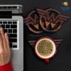 Bigsmall_cc Wonder Woman Wooden Coasters Corporate