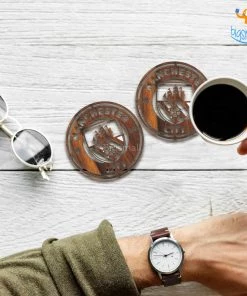 Bigsmall_cc Laser Cut Manchester City Wooden Coasters - Set Of 4 All Of It