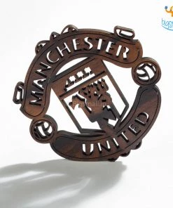 Bigsmall_cc Laser Cut Manchester United Wooden Coasters - Set Of 4