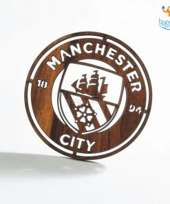 Bigsmall_cc Laser Cut Manchester City Wooden Coasters - Set Of 4 All Of It