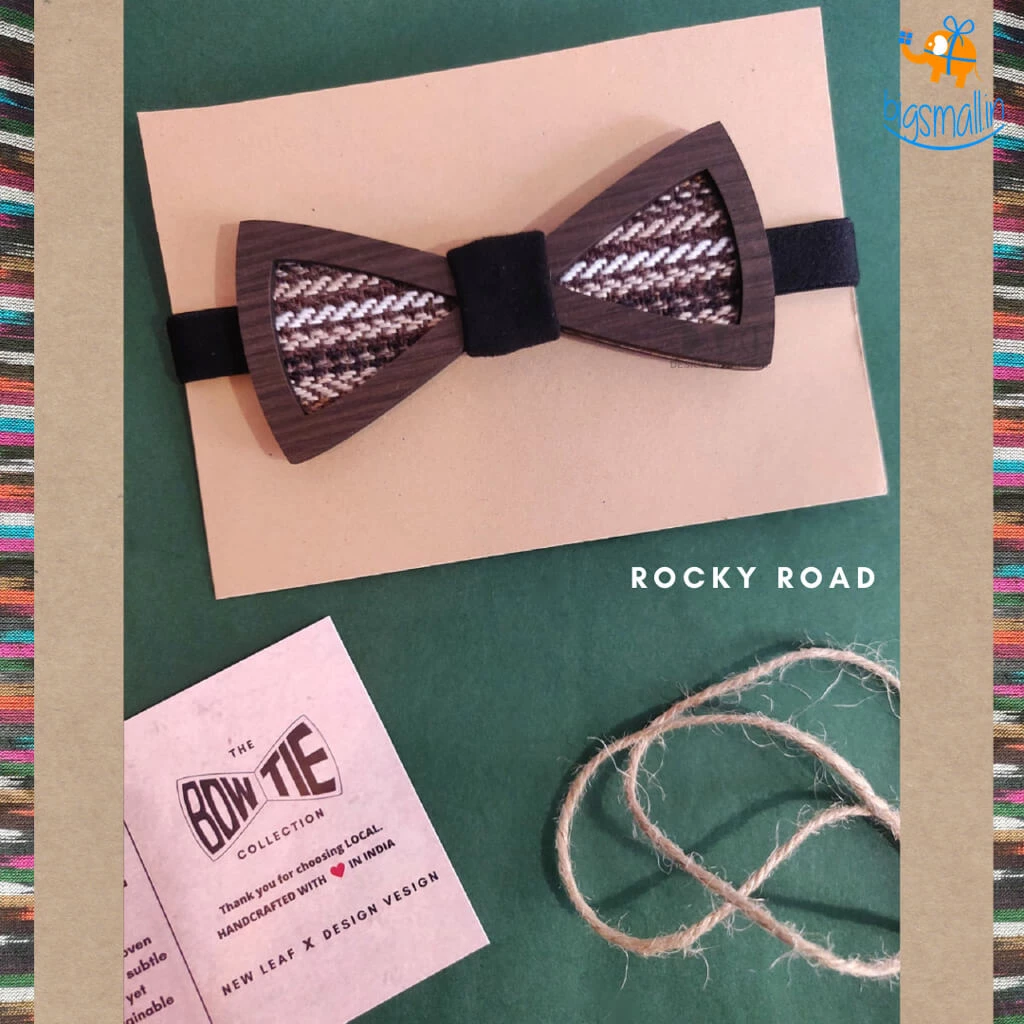 DesignWesign Handcrafted Wooden Bow Tie Father's Day