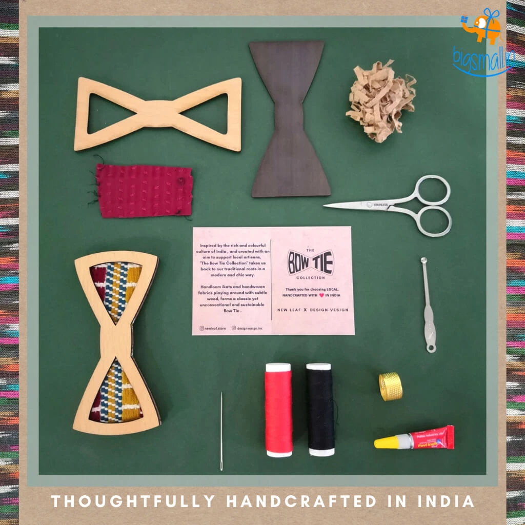 DesignWesign Handcrafted Wooden Bow Tie Father's Day