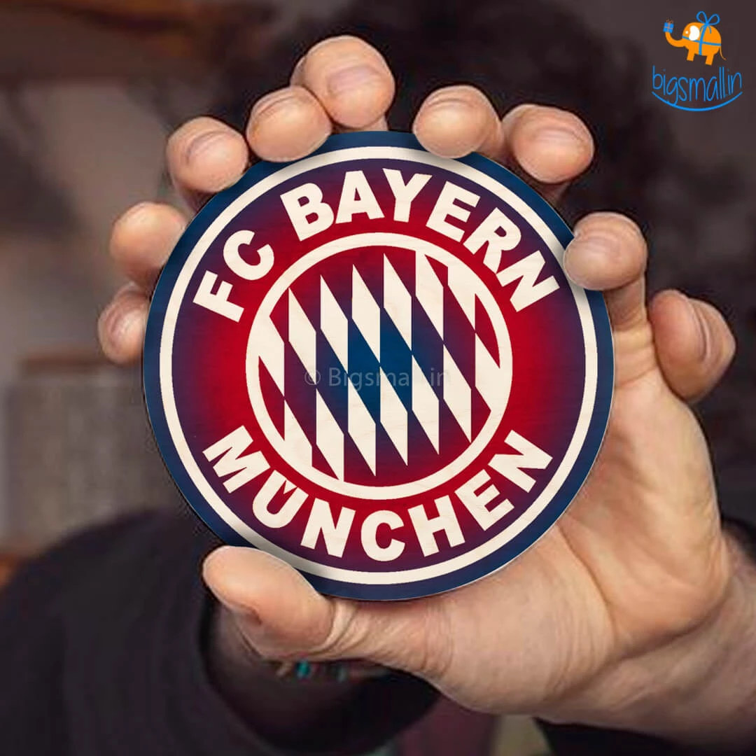 Bigsmall_cc Bayern Munich FC Wooden Coasters - Set Of 4