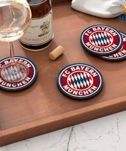 Bigsmall_cc Bayern Munich FC Wooden Coasters - Set Of 4