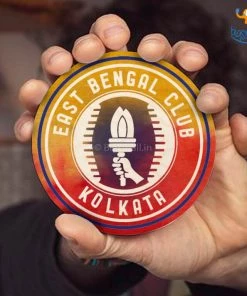 Bigsmall_cc East Bengal Club Wooden Coasters - Set Of 4