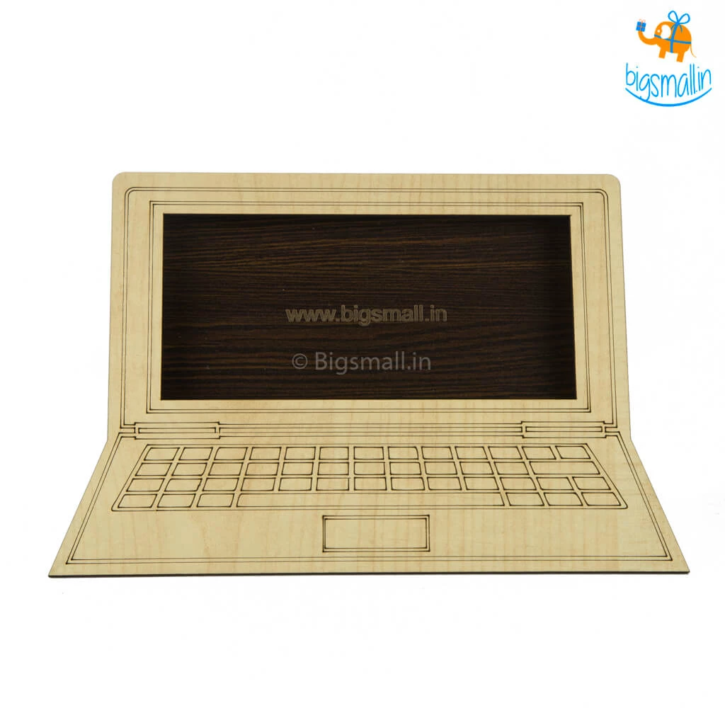 Indian Craft Wooden Computer Phone Holder