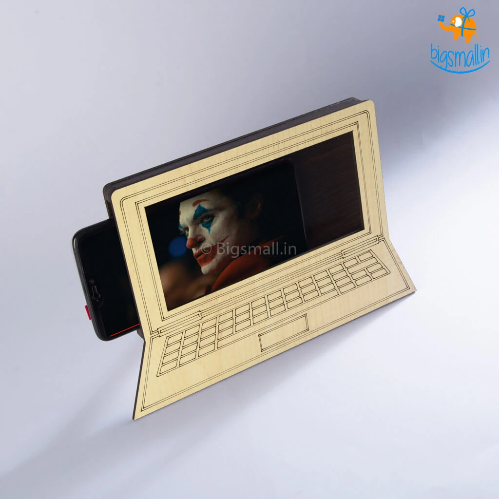 Indian Craft Wooden Computer Phone Holder