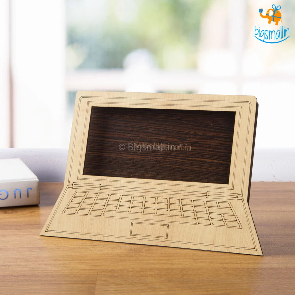 Indian Craft Wooden Computer Phone Holder