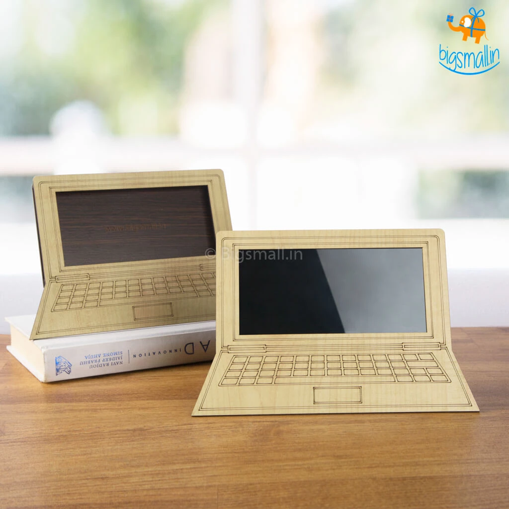 Indian Craft Wooden Computer Phone Holder