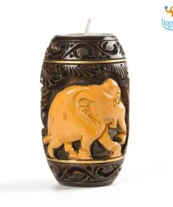 Indian Craft Hand-Crafted Elly Wooden Tea Light Holder