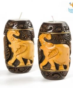 Indian Craft Hand-Crafted Elly Wooden Tea Light Holder