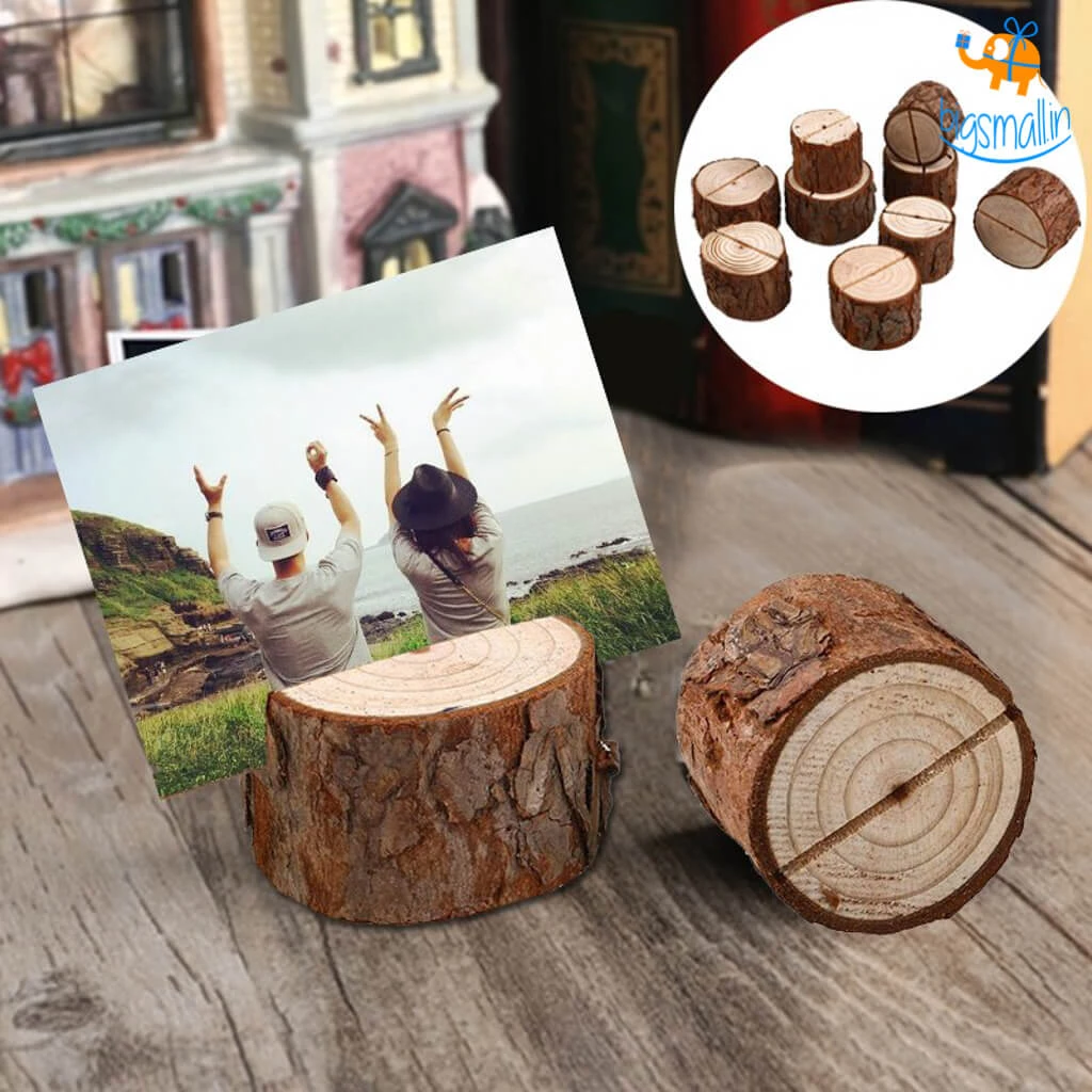 VinnyC Wooden Logs Polaroid Photo Holder - Set Of 10 All Of It