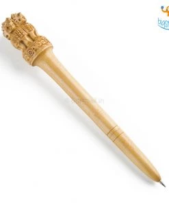 Indian Craft Wooden National Emblem Pen - Souvenir