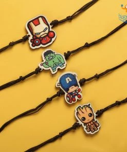 Bigsmall_cc Avengers Wooden Rakhi