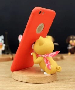 AmyLi 3D Wooden Doggo Mobile Stand