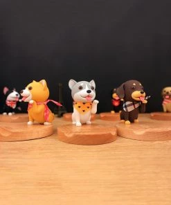 AmyLi 3D Wooden Doggo Mobile Stand