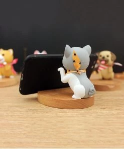 AmyLi 3D Wooden Doggo Mobile Stand