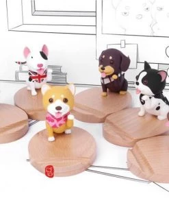 AmyLi 3D Wooden Doggo Mobile Stand