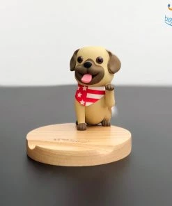 AmyLi 3D Wooden Doggo Mobile Stand