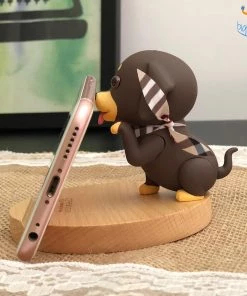 AmyLi 3D Wooden Doggo Mobile Stand