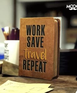 Mooch Design Studio Travel Life A6 Notebook With Elastic