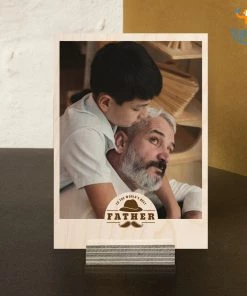 Chitra Chaya Father's Day Personalized Wooden Print Frame | COD Not Available