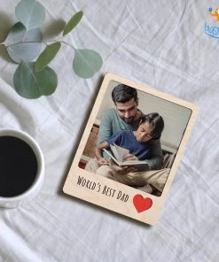 Chitra Chaya Father's Day Personalized Best Dad Wooden Fridge Magnet | COD Not Available