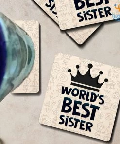 Bigsmall_cc Best Sister Wooden Coasters All Of It