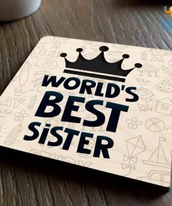 Bigsmall_cc Best Sister Wooden Coasters All Of It