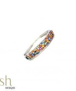 Ash Designs Confetti Multi-Sapphire Bracelet Bangle