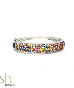 Ash Designs Confetti Multi-Sapphire Bracelet Bangle