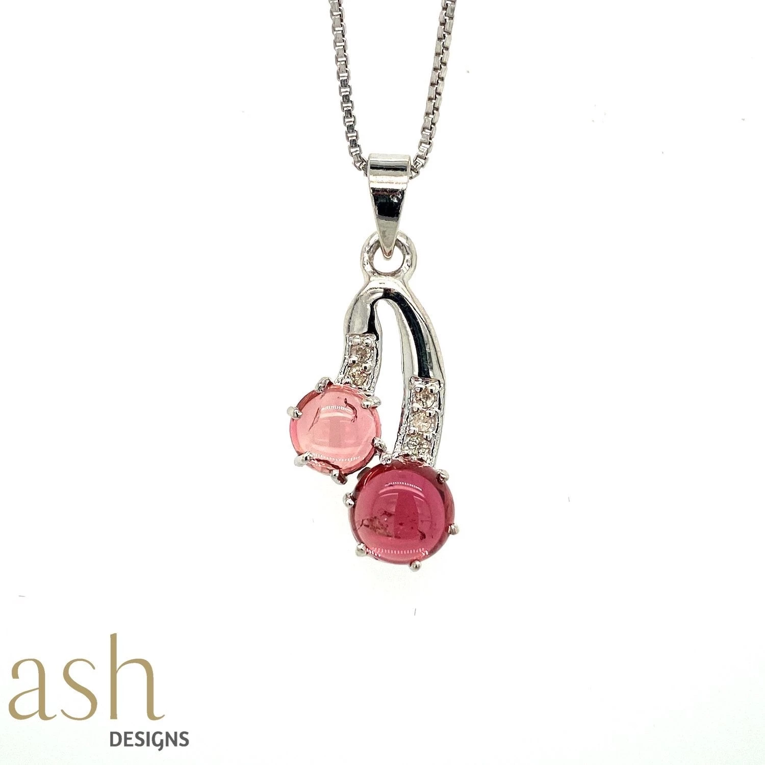 Ash Designs Cherie Tourmaline Pendant With Silver Chain All Of It