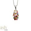 Ash Designs Sale Kalina Multi Sapphire Pendant With Chain