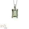 Ash Designs Aimée Amethyst Pendant With Silver Chain