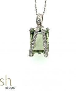 Ash Designs Aimée Amethyst Pendant With Silver Chain